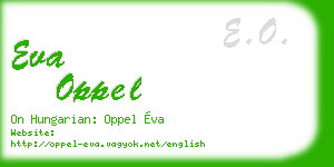 eva oppel business card